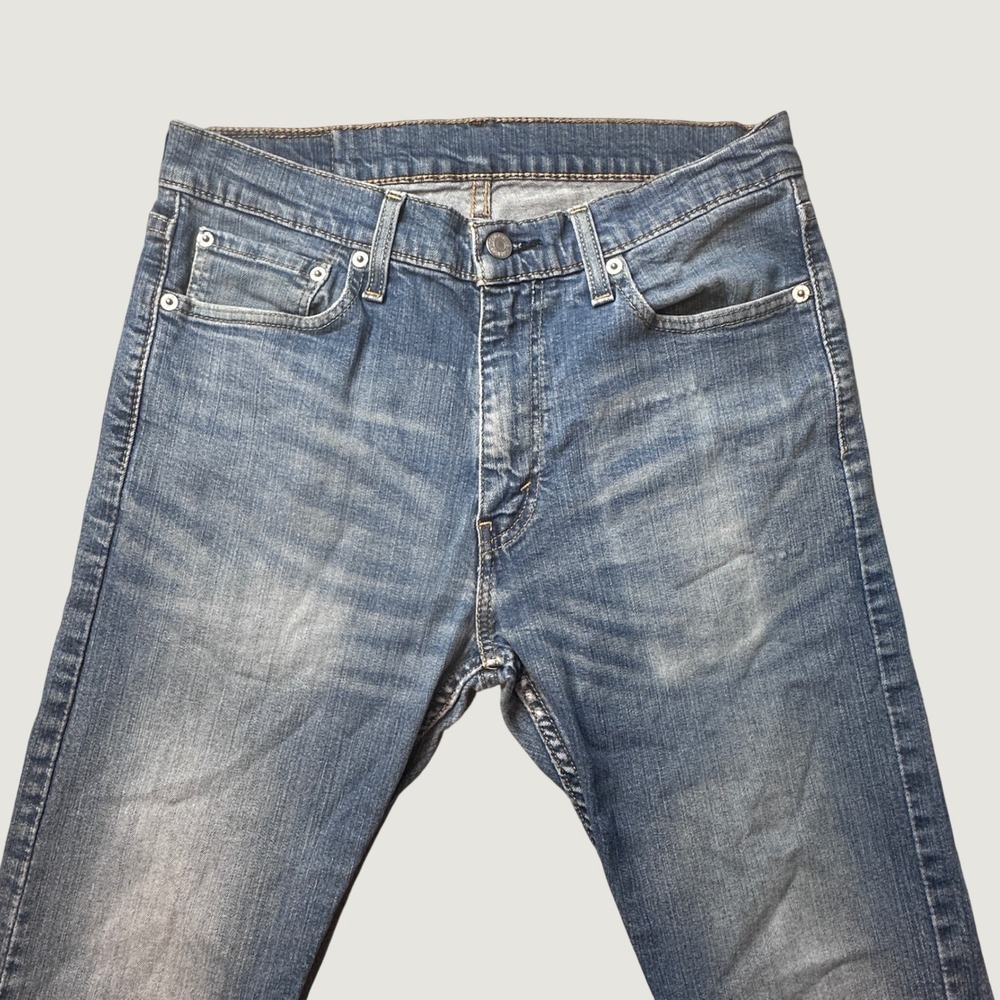 Levi's 513 Jeans Mens 32x30 (31x28) Slim Straight Medium Wash Blue Stretch Denim